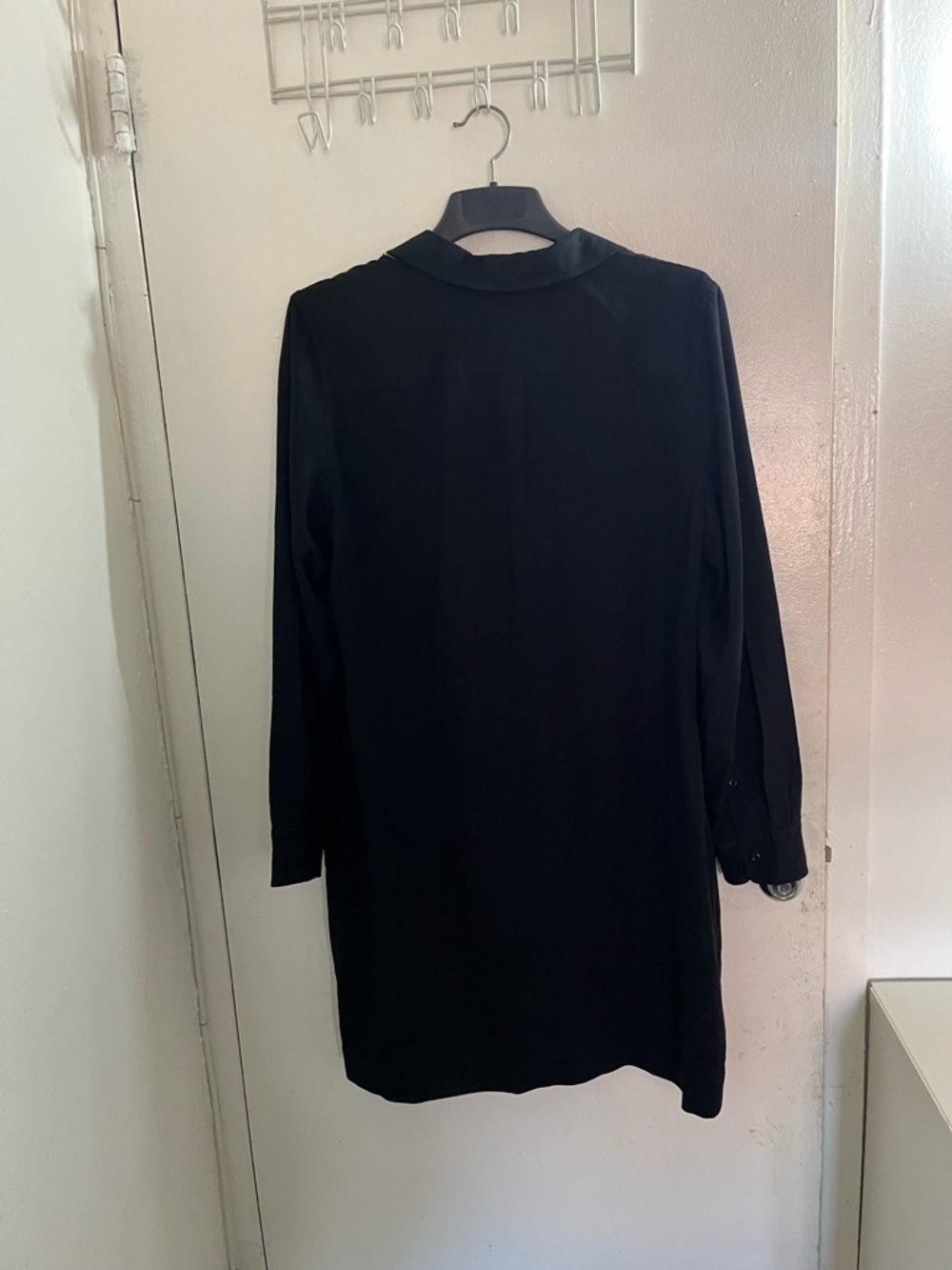 Ralph Lauren Black Button-Front Shirt Dress - Picture 2 of 6